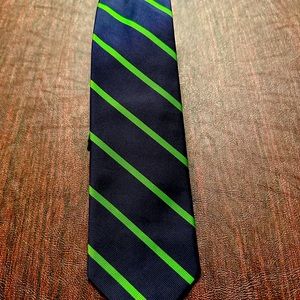 Lilly Pulitzer Men’s Navy / Lime Green Stripe Tie
